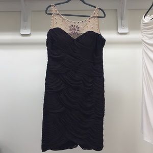 Adrianna Pappel Plum Cocktail Dress